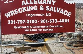 Allegany Wrecking &amp; Salvage Sign